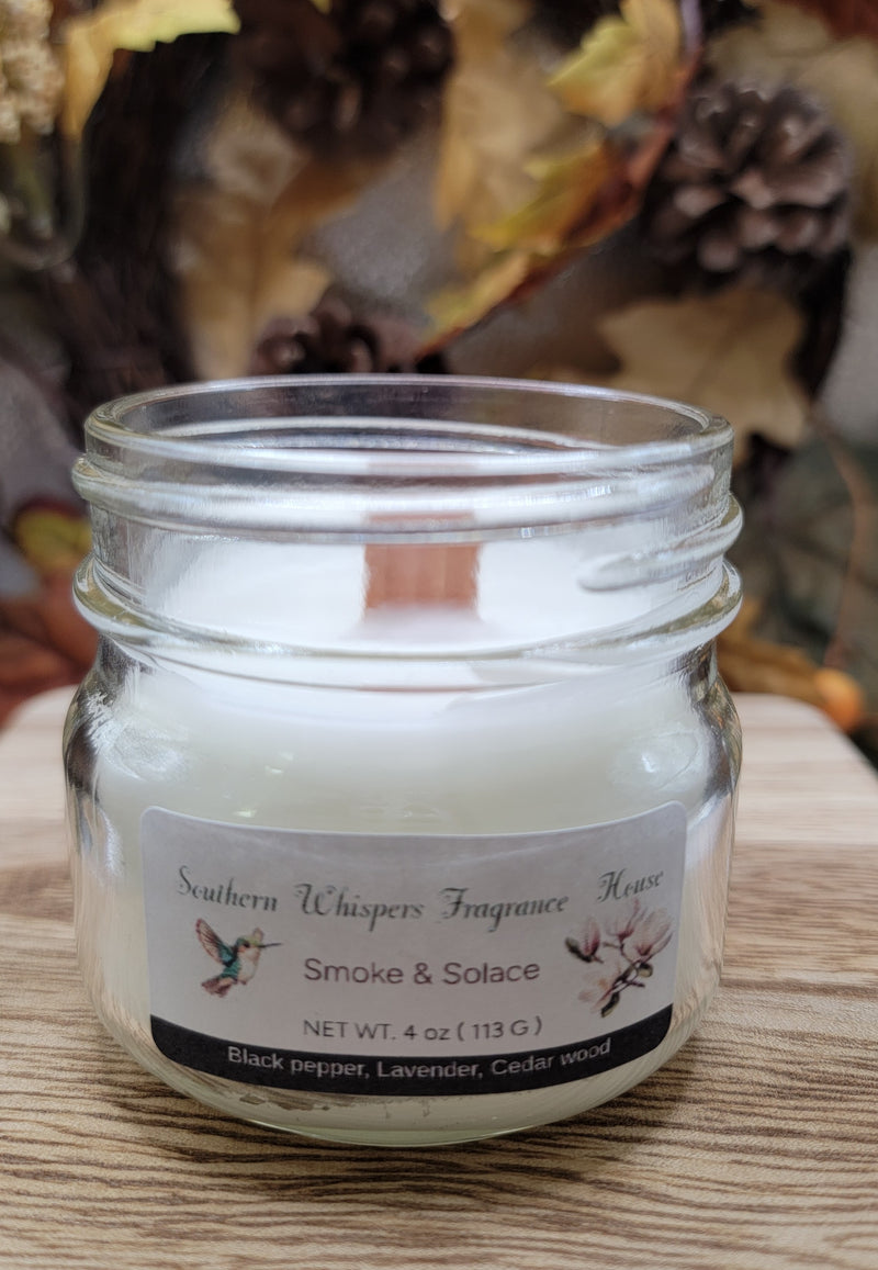 Smoke & Solace | Smoky Wood & Palo Santo Hand-Poured Candle
